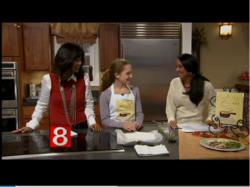 "Cook Your Way Through The S.A.T." author Charis Freiman-Mendel, the S.A.T. gourmet, demonstrates her recipe for "fish in parchment" on WTNH Channel 8